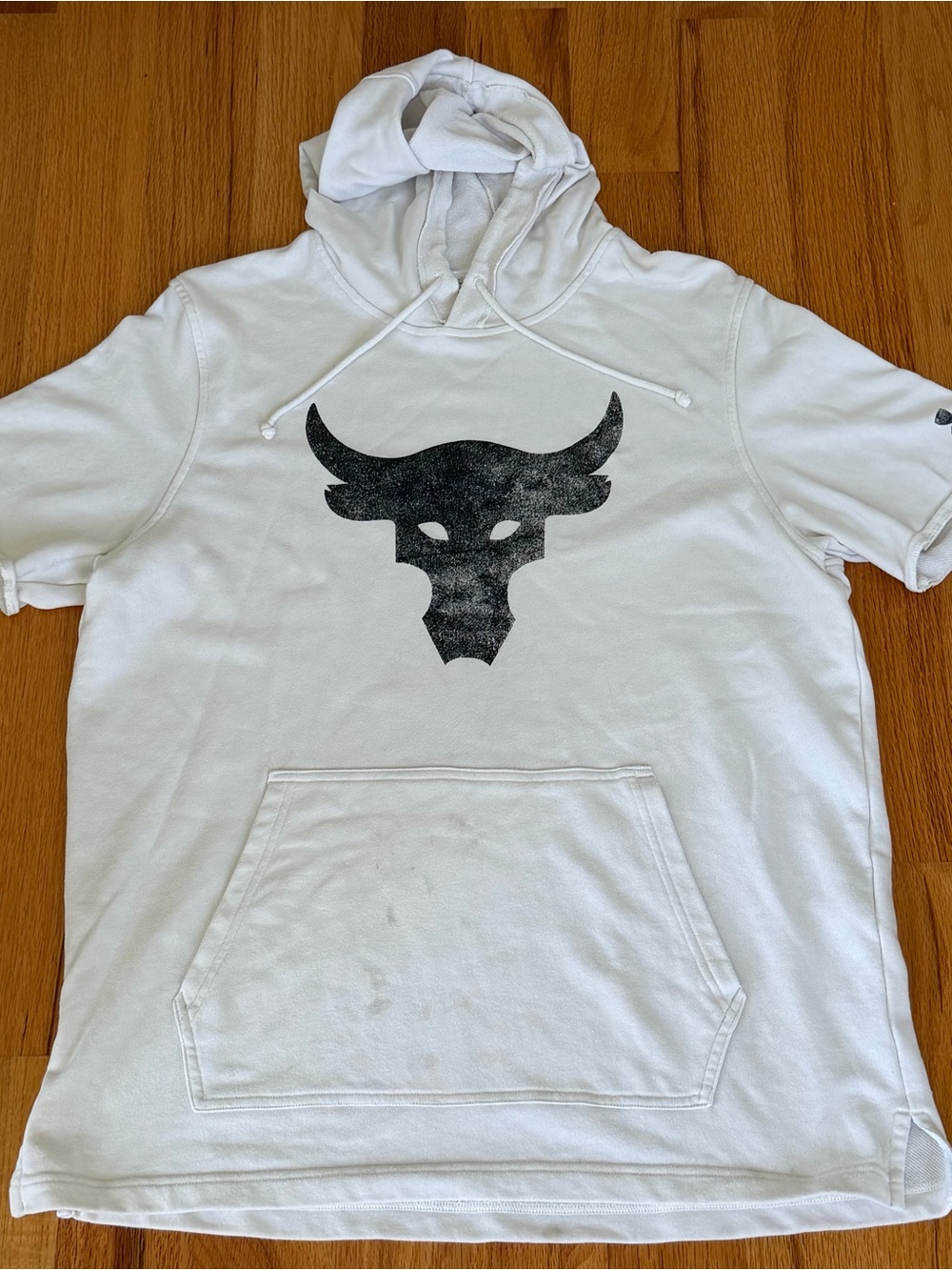 Under Armour Project Rock Terry Quick Dry Pullover Hoodie Men’s Size Large Tan